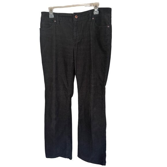Lands' End gray corduroy straight leg pants size 10 - Picture 5 of 7